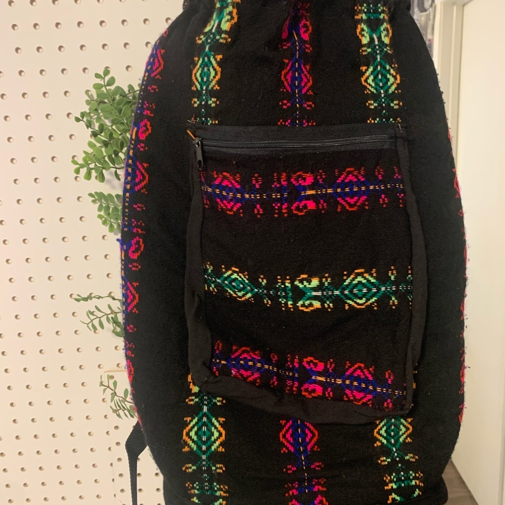 Single pocket backpack.